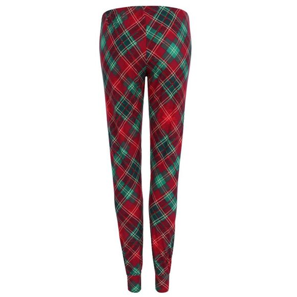 Roll Outta Bed Women's Plaid Jogger Lounge Pants - Picture 2 of 4
